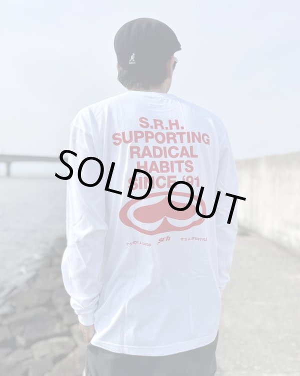 画像2: Lサイズラスト1枚で終了 SRH / Since 91 長袖Tシャツ WHITE (2)