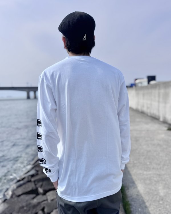 画像5: SRH / NEW SPADE CLASSIC SMALL LOGOS 長袖Tシャツ WHITE (5)