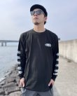 画像1: Lサイズラスト1枚で終了 SRH / NEW SPADE CLASSIC SMALL LOGOS 長袖Tシャツ BLACK (1)
