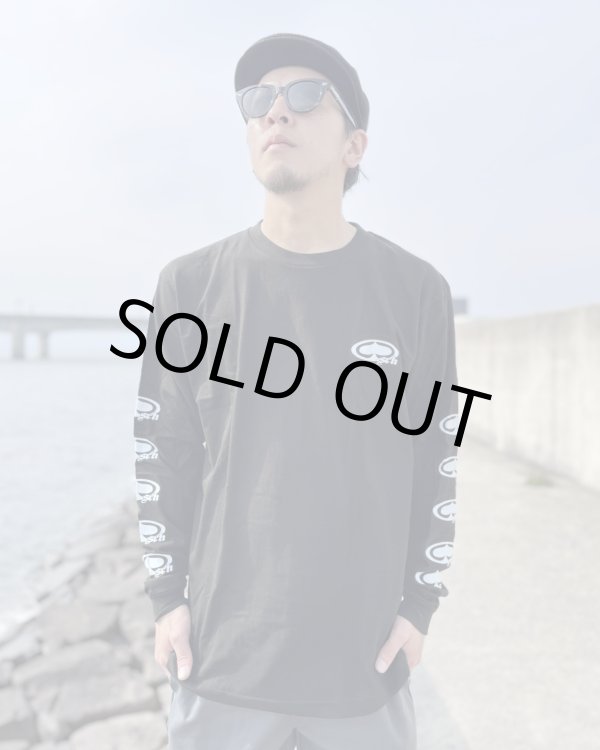 画像1: Lサイズラスト1枚で終了 SRH / NEW SPADE CLASSIC SMALL LOGOS 長袖Tシャツ BLACK (1)