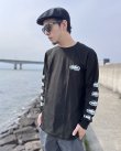画像2: Lサイズラスト1枚で終了 SRH / NEW SPADE CLASSIC SMALL LOGOS 長袖Tシャツ BLACK (2)