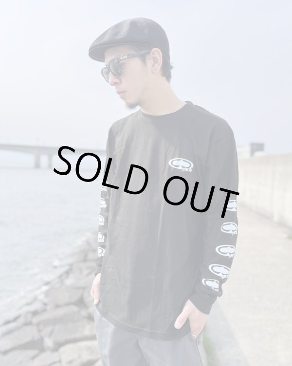 画像2: Lサイズラスト1枚で終了 SRH / NEW SPADE CLASSIC SMALL LOGOS 長袖Tシャツ BLACK (2)