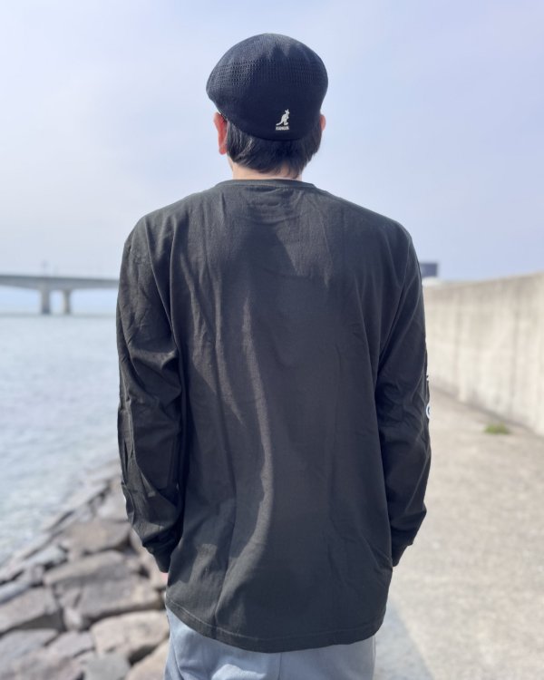 画像6: Lサイズラスト1枚で終了 SRH / NEW SPADE CLASSIC SMALL LOGOS 長袖Tシャツ BLACK (6)