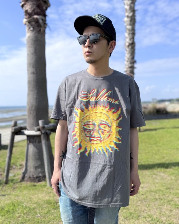 画像2: SUBLIME / 40oz Sun Tシャツ チャコールグレー (2)