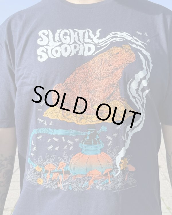 画像3: XLラスト1枚で終了 SLIGHTLY STOOPID / Smoking Toad Tシャツ ネイビー (3)