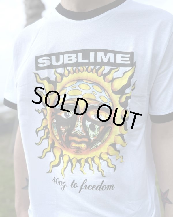 画像1: XLラスト1枚で終了 SUBLIME / 40oz To Freedom リンガーTシャツ (1)