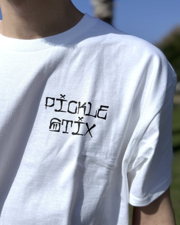 画像6: 送料無料 BALL&CHAIN別注 PICKLE STIX SURFBOARDS / Neapolitan Tシャツ ホワイト (6)