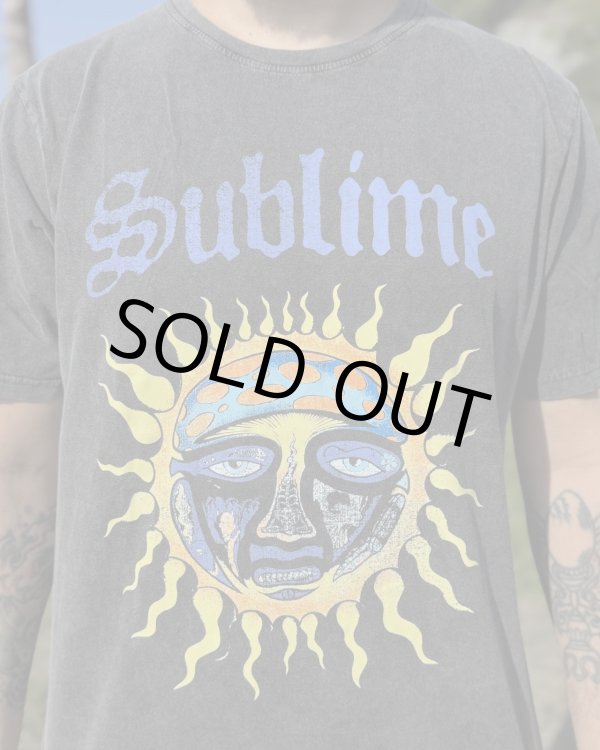 画像5: 送料無料 2XLサイズ1枚のみ SUBLIME / Sun Logo プレミアムストーンウォッシュ Tシャツ ブラック (5)