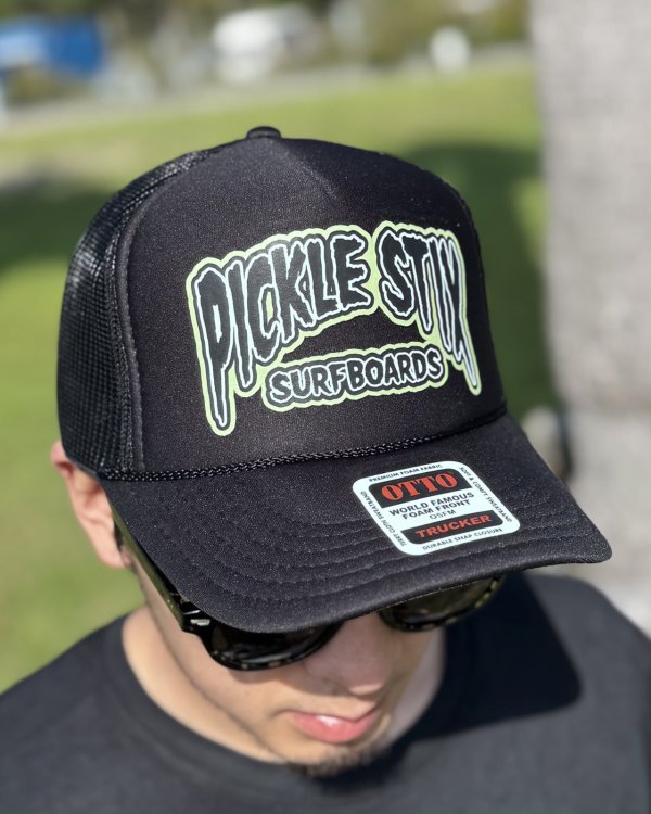 画像2: 送料無料 PICKLE STIX SURFBOARDS / Swamp Style Logo メッシュキャップ (2)