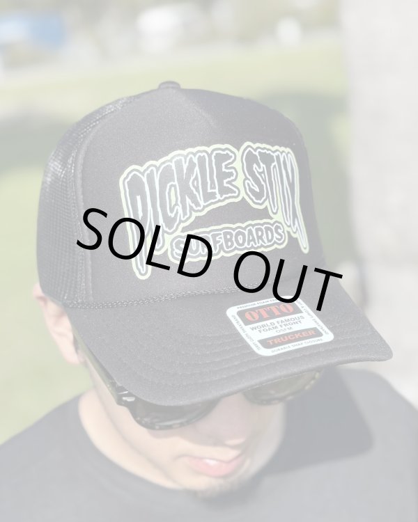 画像2: スメリーさん直買い付けアイテム 送料無料 ラスト1枚でSOLDOUT PICKLE STIX SURFBOARDS / Swamp Style Logo メッシュキャップ (2)
