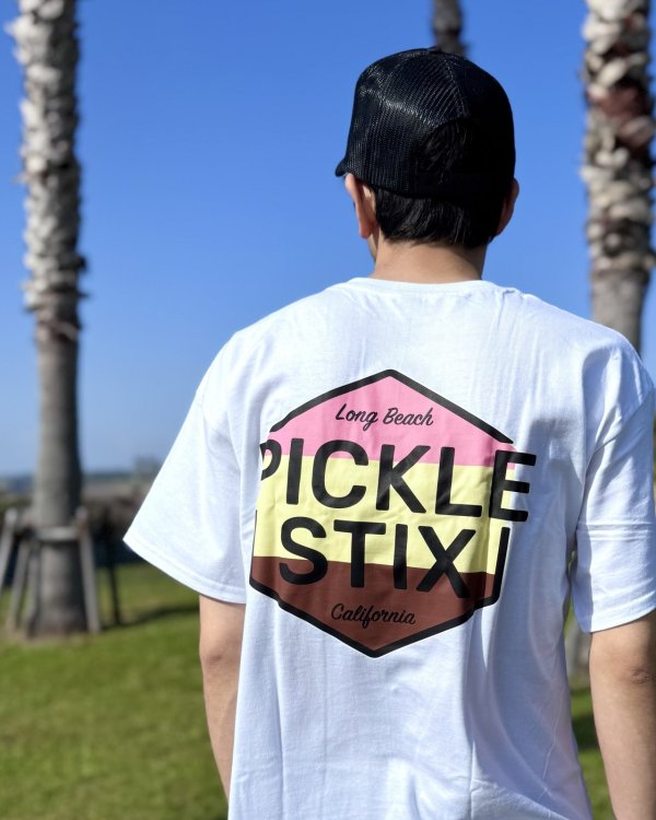 画像2: 送料無料 BALL&CHAIN別注 PICKLE STIX SURFBOARDS / Neapolitan Tシャツ ホワイト (2)