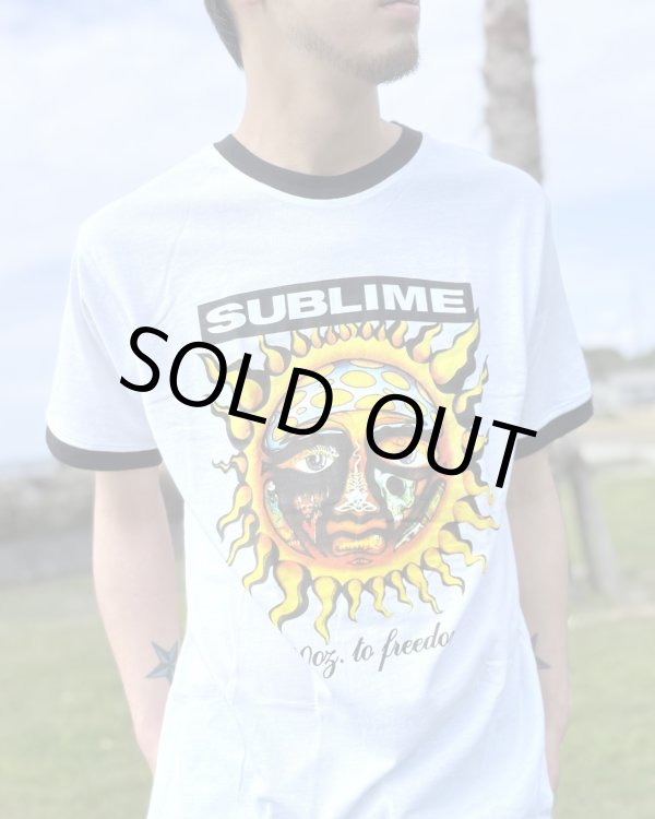 画像4: XLラスト1枚で終了 SUBLIME / 40oz To Freedom リンガーTシャツ (4)