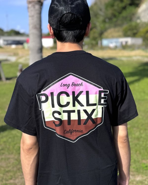 画像5: 送料無料 BALL&CHAIN別注 PICKLE STIX SURFBOARDS / Neapolitan Tシャツ ブラック (5)