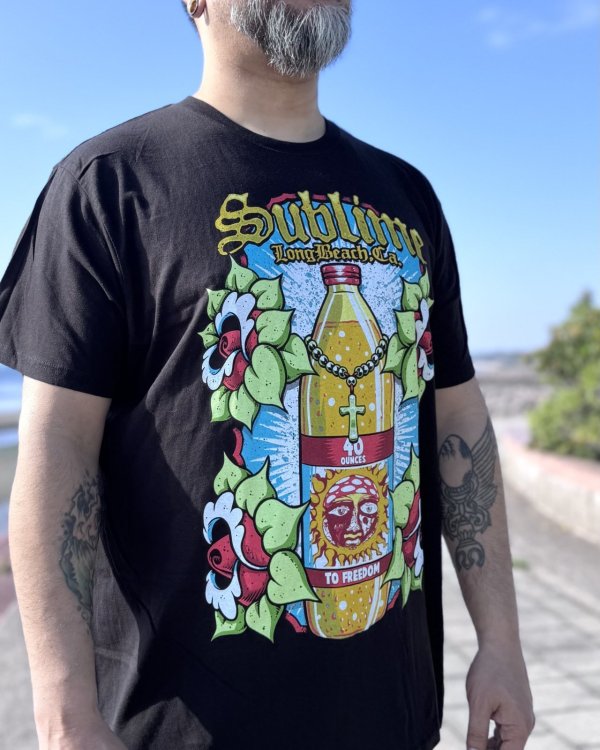 画像3: SUBLIME / 40 And Flowers Tシャツ チャコール (3)