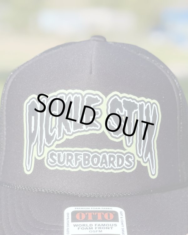 画像4: スメリーさん直買い付けアイテム 送料無料 ラスト1枚でSOLDOUT PICKLE STIX SURFBOARDS / Swamp Style Logo メッシュキャップ (4)