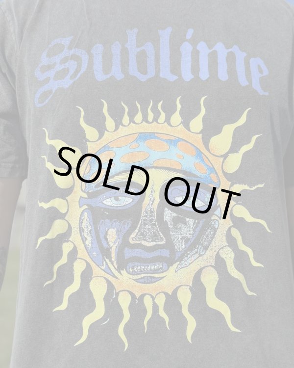 画像4: 送料無料 2XLサイズ1枚のみ SUBLIME / Sun Logo プレミアムストーンウォッシュ Tシャツ ブラック (4)