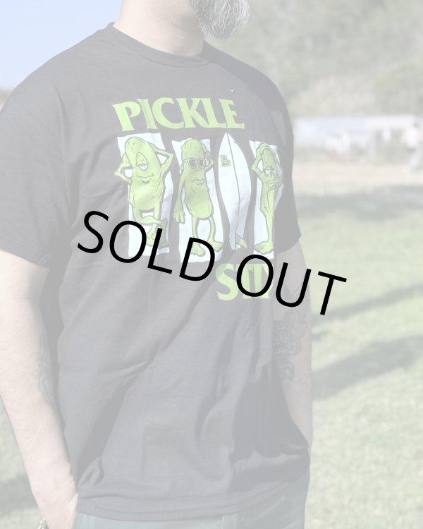画像3: 送料無料 BALL&CHAIN別注 PICKLE STIX SURFBOARDS / BALL&CHAIN別注 Black Pickle Tシャツ ブラック (3)
