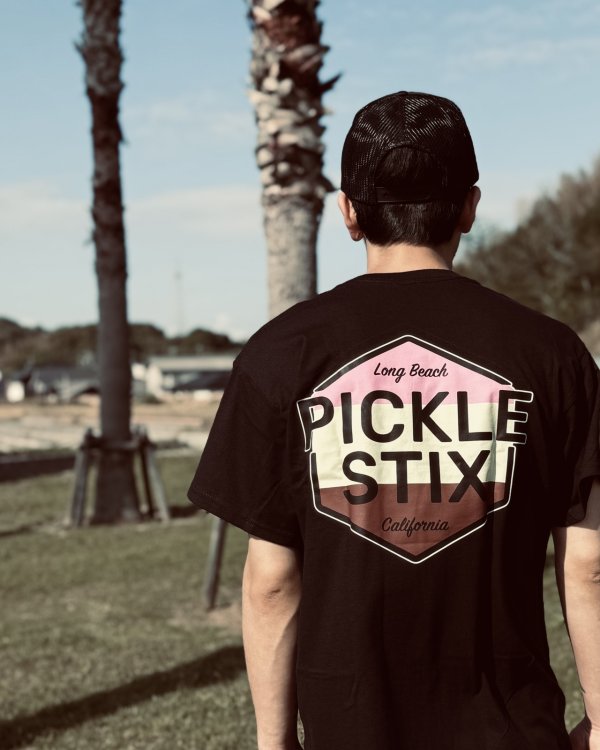 画像2: 送料無料 BALL&CHAIN別注 PICKLE STIX SURFBOARDS / Neapolitan Tシャツ ブラック (2)