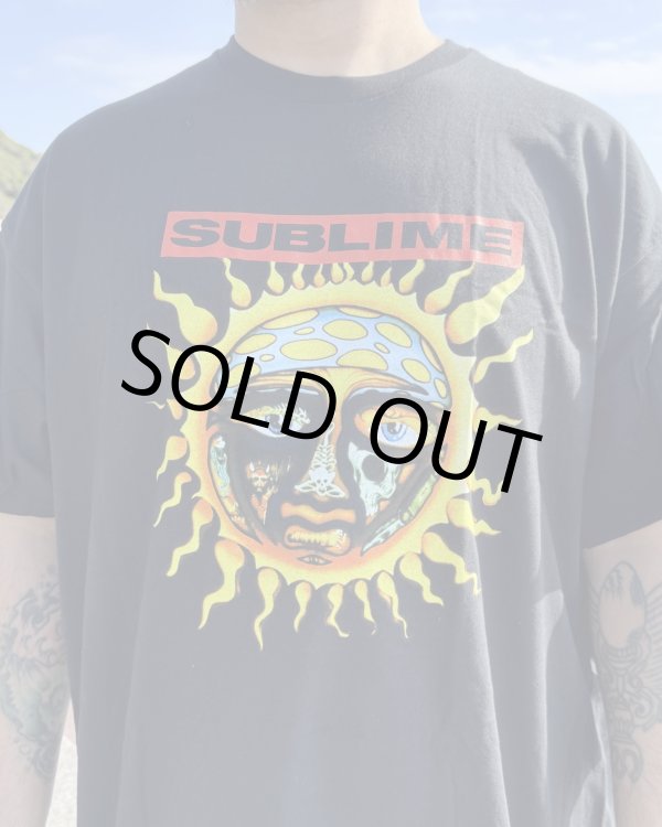 画像2: 送料無料 2XL1枚のみの入荷 SUBLIME / 40oz SUN Tシャツ ブラック (2)