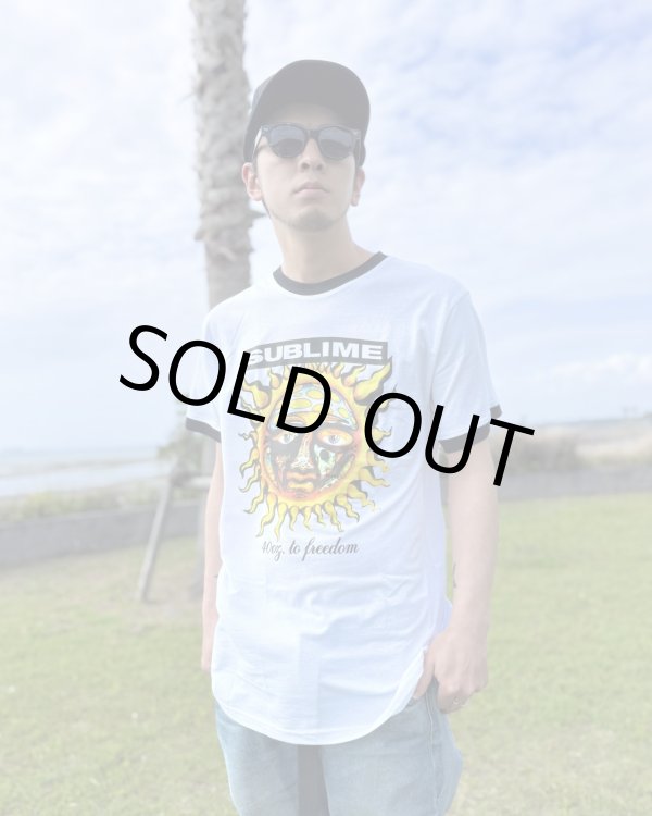 画像2: XLラスト1枚で終了 SUBLIME / 40oz To Freedom リンガーTシャツ (2)