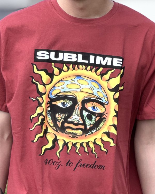 画像3: SUBLIME / 40oz To Freedom Tシャツ バーガンディー (3)
