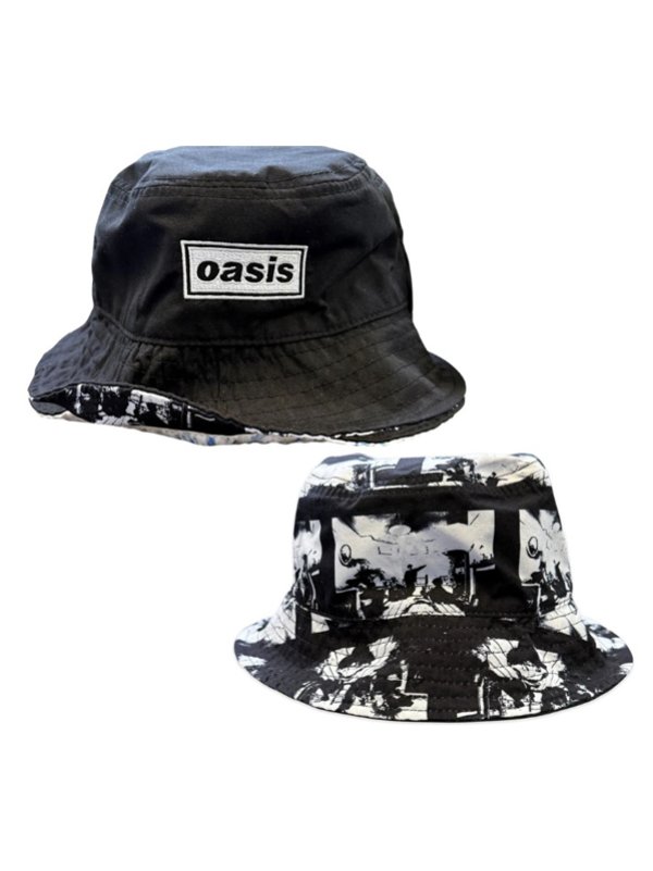 画像10: 送料無料 結成35周年 ツアー会場限定 OASIS / Decca Logo - Definitely Maybe リバーシブルバケットハット (10)