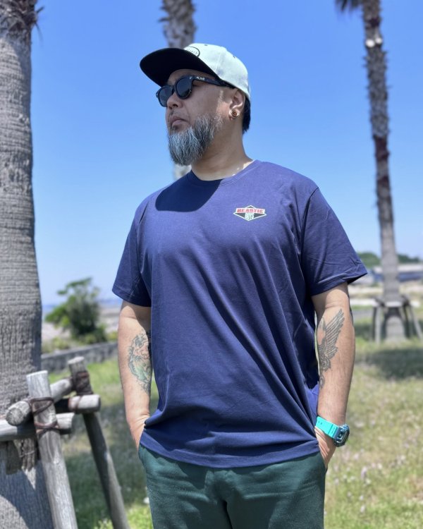 画像5: BEASTIE BOYS / Mini Diamond Logo Tシャツ ネイビー (5)