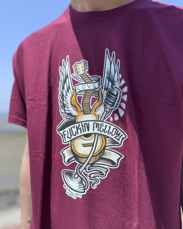 画像4: "OPIE ORTIZ x BALL&CHAIN" / Memories コラボTシャツ バーガンディー (4)
