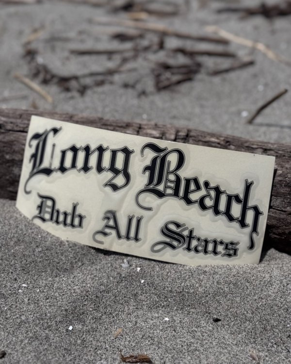 画像1: LONGBEACH DUB ALLSTARS / カッティングステッカー ブラック (1)