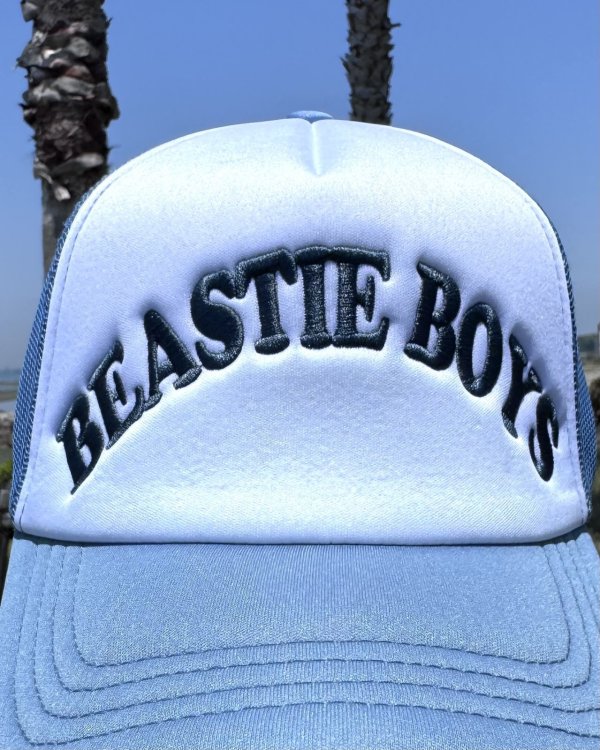 画像2: BEASTIE BOYS / Text Logo メッシュキャップ ブルー (2)