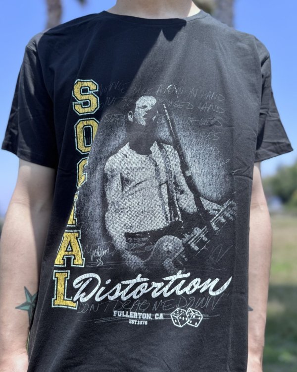 画像2: SOCIAL DISTORTION  / Athletics Tシャツ ブラック (2)