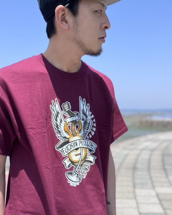画像3: "OPIE ORTIZ x BALL&CHAIN" / Memories コラボTシャツ バーガンディー (3)