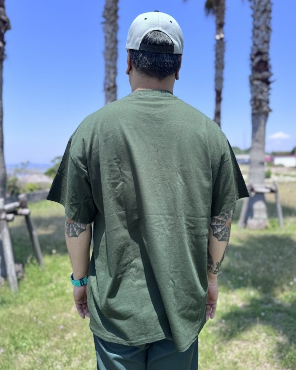 画像6: "OPIE ORTIZ x BALL&CHAIN" / Doin Time コラボTシャツ フォレストグリーン (6)