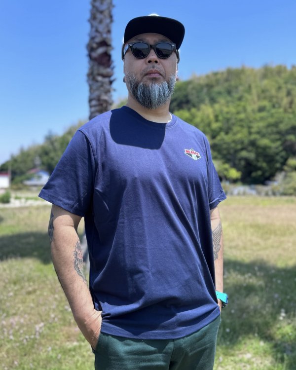 画像4: BEASTIE BOYS / Mini Diamond Logo Tシャツ ネイビー (4)