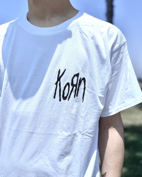 画像6: 送料無料 KORN / Scratched Type Tシャツ ホワイト (6)