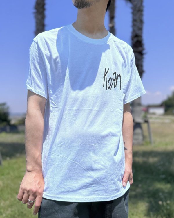 画像7: 送料無料 KORN / Scratched Type Tシャツ ホワイト (7)