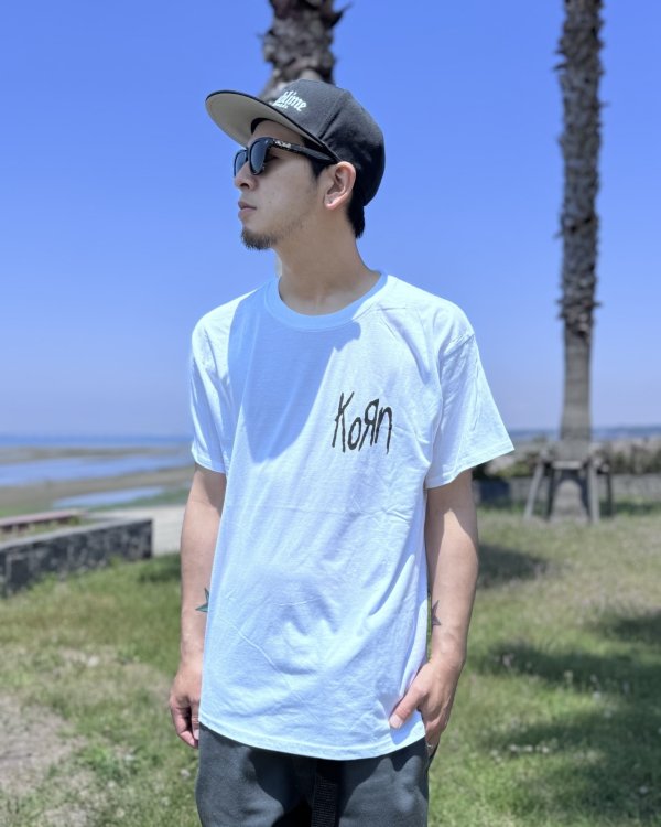 画像5: 送料無料 KORN / Scratched Type Tシャツ ホワイト (5)