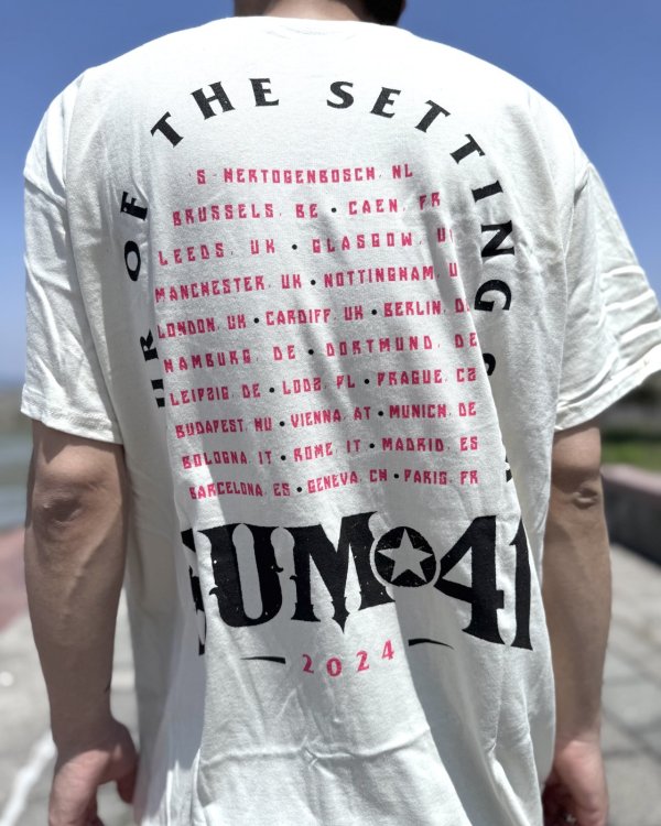 画像5: 送料無料 SUM 41 / Pink Skull Tシャツ ナチュラル (5)