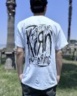 画像1: 送料無料 KORN / Scratched Type Tシャツ ホワイト (1)