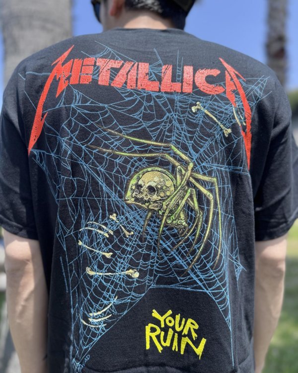 画像7: 送料無料 METALLICA / Ruin / Struggle Tシャツ ブラック (7)