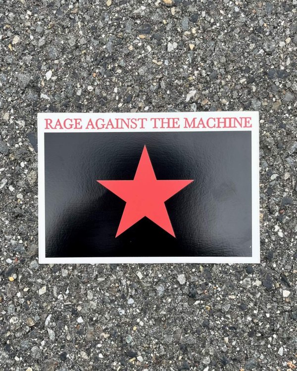 画像2: RAGE AGAINST THE MACHINE / STAR ステッカー (2)