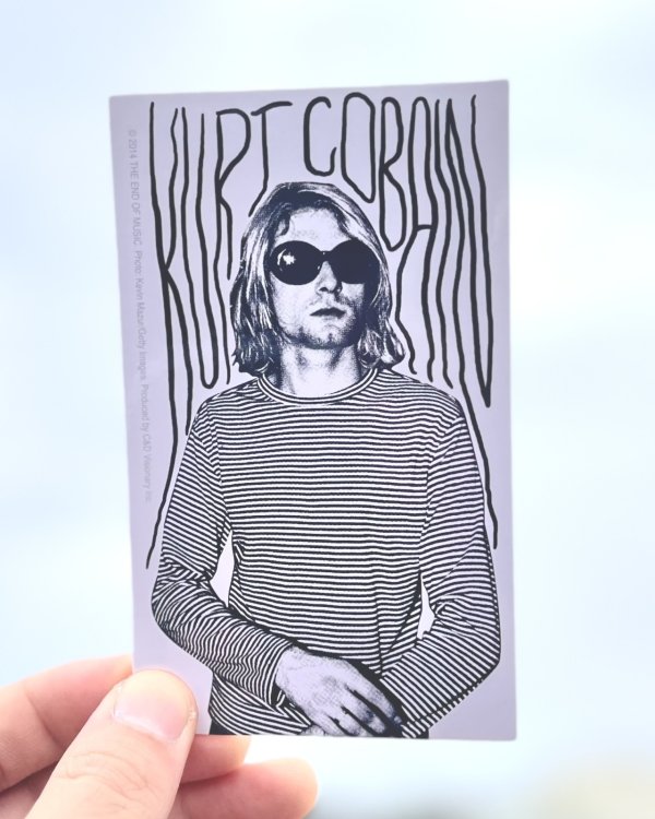画像1: KURT COBAIN / Photo ステッカー (Copyright 2014) (1)