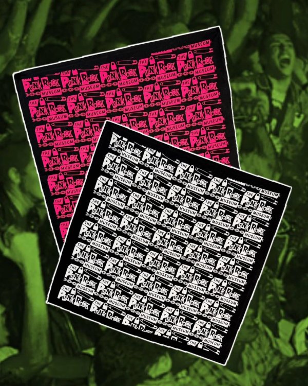 画像4: ファット・マイクさん直買い付けアイテム THE PUNK ROCK MUSEUM / Logo バンダナ ブラック (4)