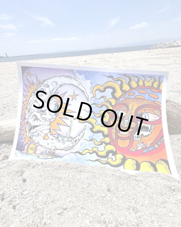画像2: オーピーさん直買付アイテム スーパーレア 3枚限定 OPIE ORTIZ x AARON BROOKS / Smoke2 コットンジクレーポスター 証明書付き (2)