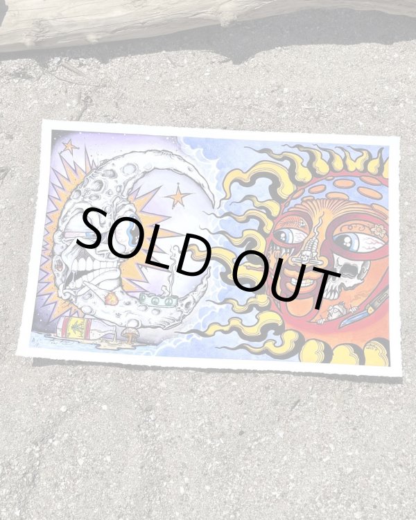 画像1: オーピーさん直買付アイテム スーパーレア 3枚限定 OPIE ORTIZ x AARON BROOKS / Smoke2 コットンジクレーポスター 証明書付き (1)