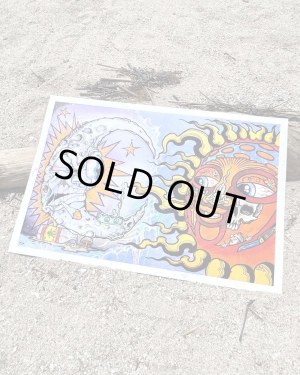 画像1: オーピーさん直買付アイテム スーパーレア 2枚限定 OPIE ORTIZ x AARON BROOKS / Smoke2 フォイルポスター 証明書付き (1)