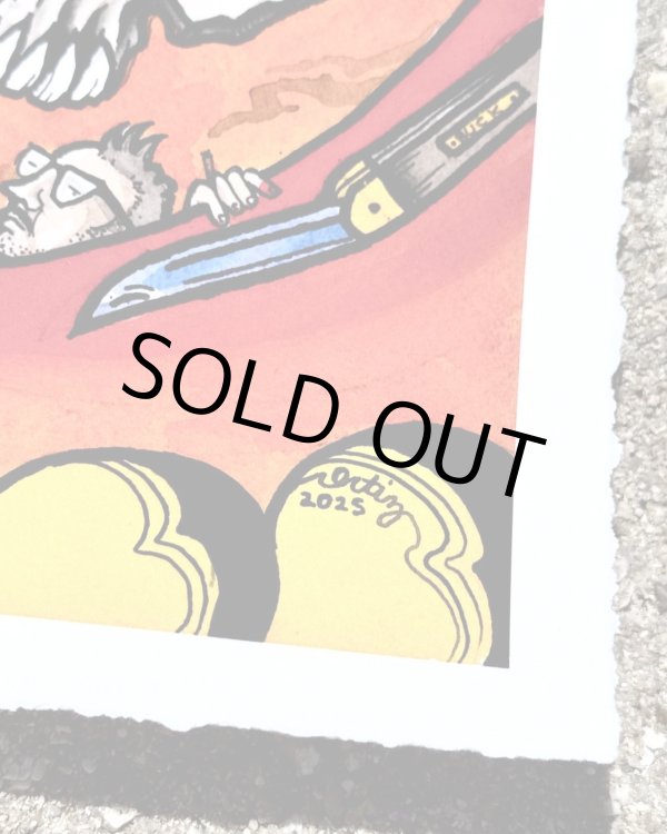 画像5: オーピーさん直買付アイテム スーパーレア 3枚限定 OPIE ORTIZ x AARON BROOKS / Smoke2 コットンジクレーポスター 証明書付き (5)