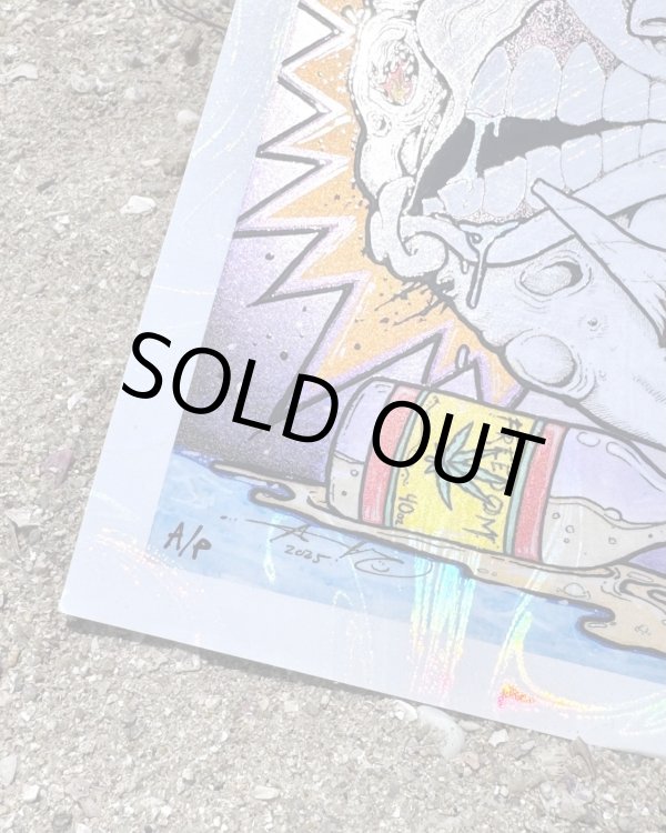 画像6: オーピーさん直買付アイテム スーパーレア 2枚限定 OPIE ORTIZ x AARON BROOKS / Smoke2 フォイルポスター 証明書付き (6)