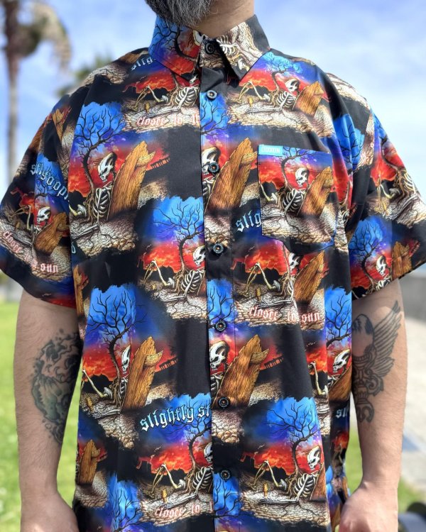 画像14: カリフォルニア買付アイテム 送料無料 SLIGHTLY STOOPID x DIXXON FLANNEL CO / Closer to the sun コラボ半袖シャツ (14)