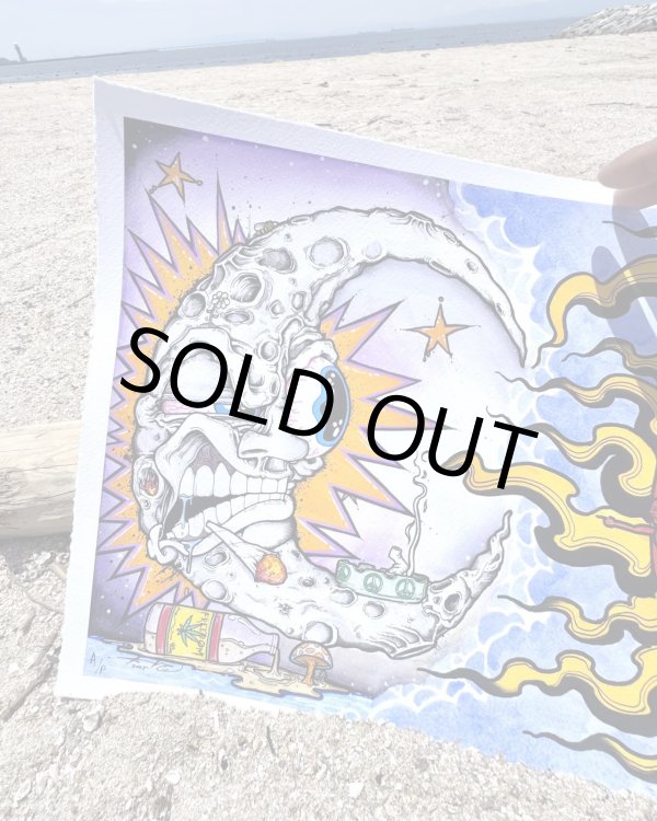 画像3: オーピーさん直買付アイテム スーパーレア 3枚限定 OPIE ORTIZ x AARON BROOKS / Smoke2 コットンジクレーポスター 証明書付き (3)